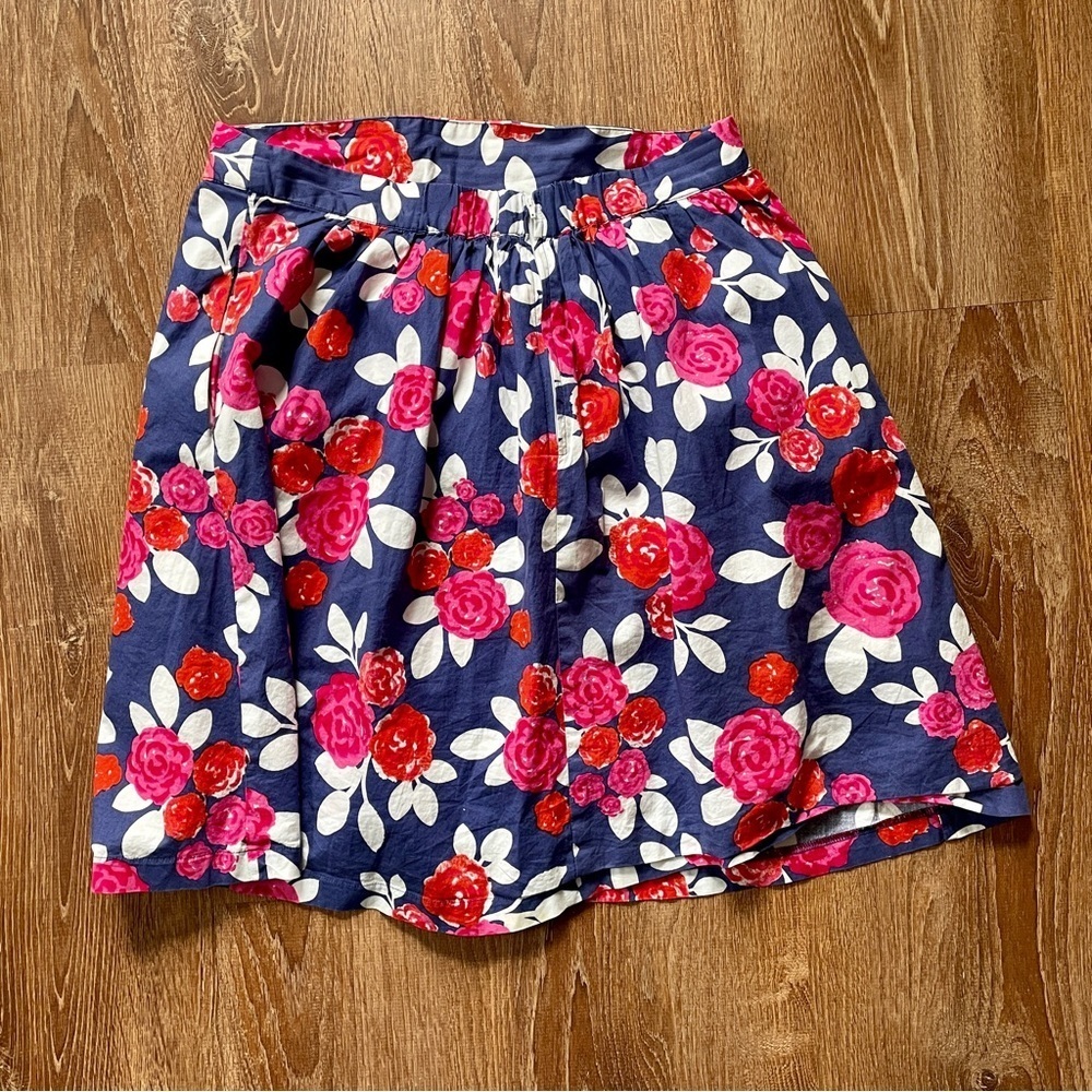 Modcloth Pros & Convertibles Floral Midi Skirt XL Extra Large Cotton - Picture 8 of 11